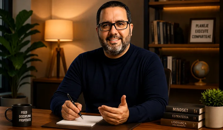 Bruno Villar em atendimento de orientação
